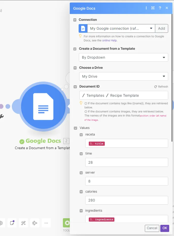 Mapping variables in Make