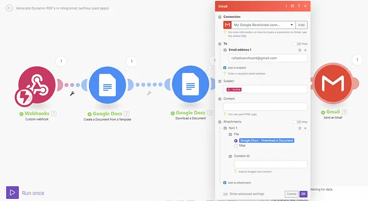 Send email with attachment